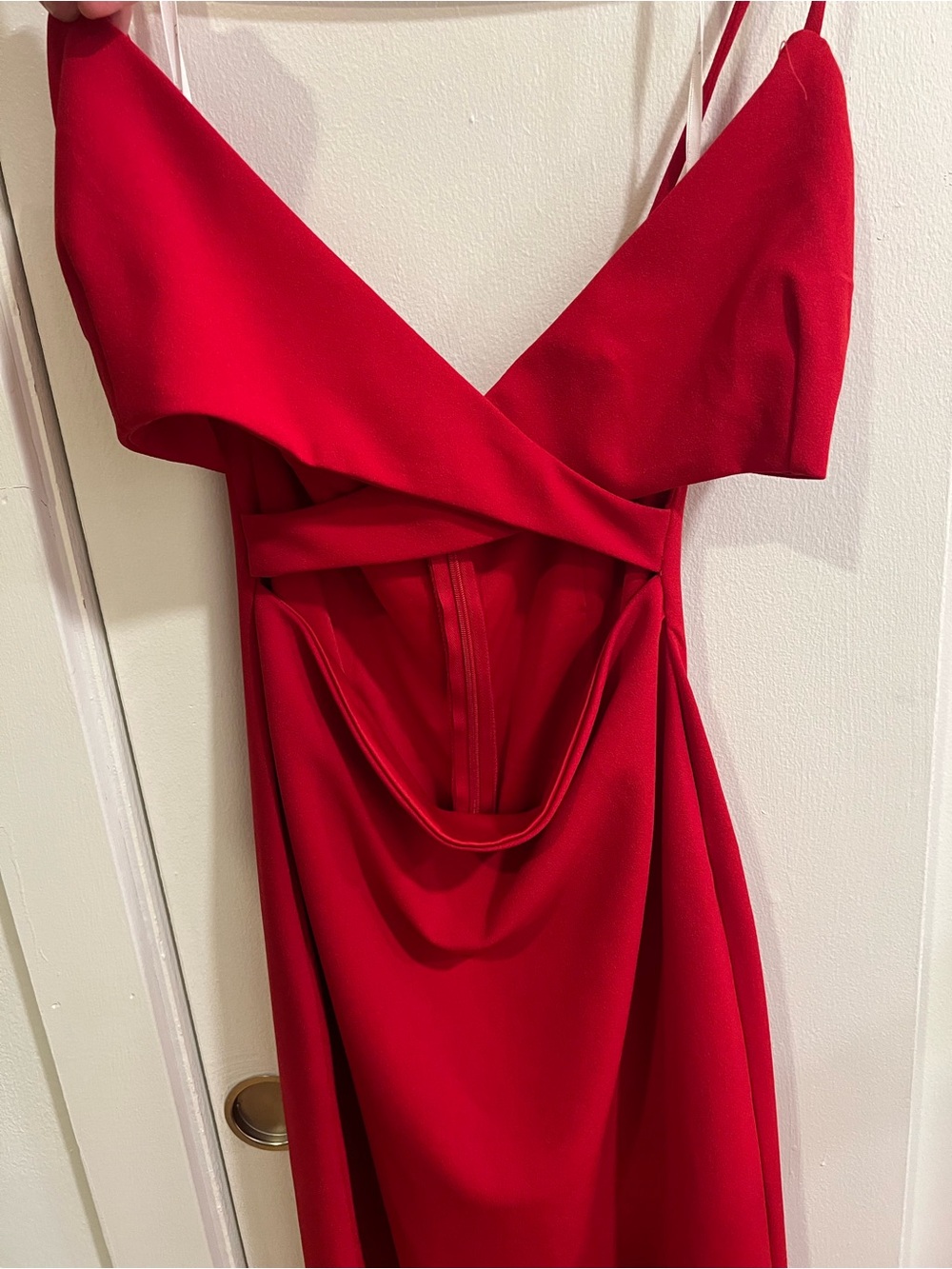 Lulus Red Spaghetti-Strap Midi Dress - Picture 2 of 3